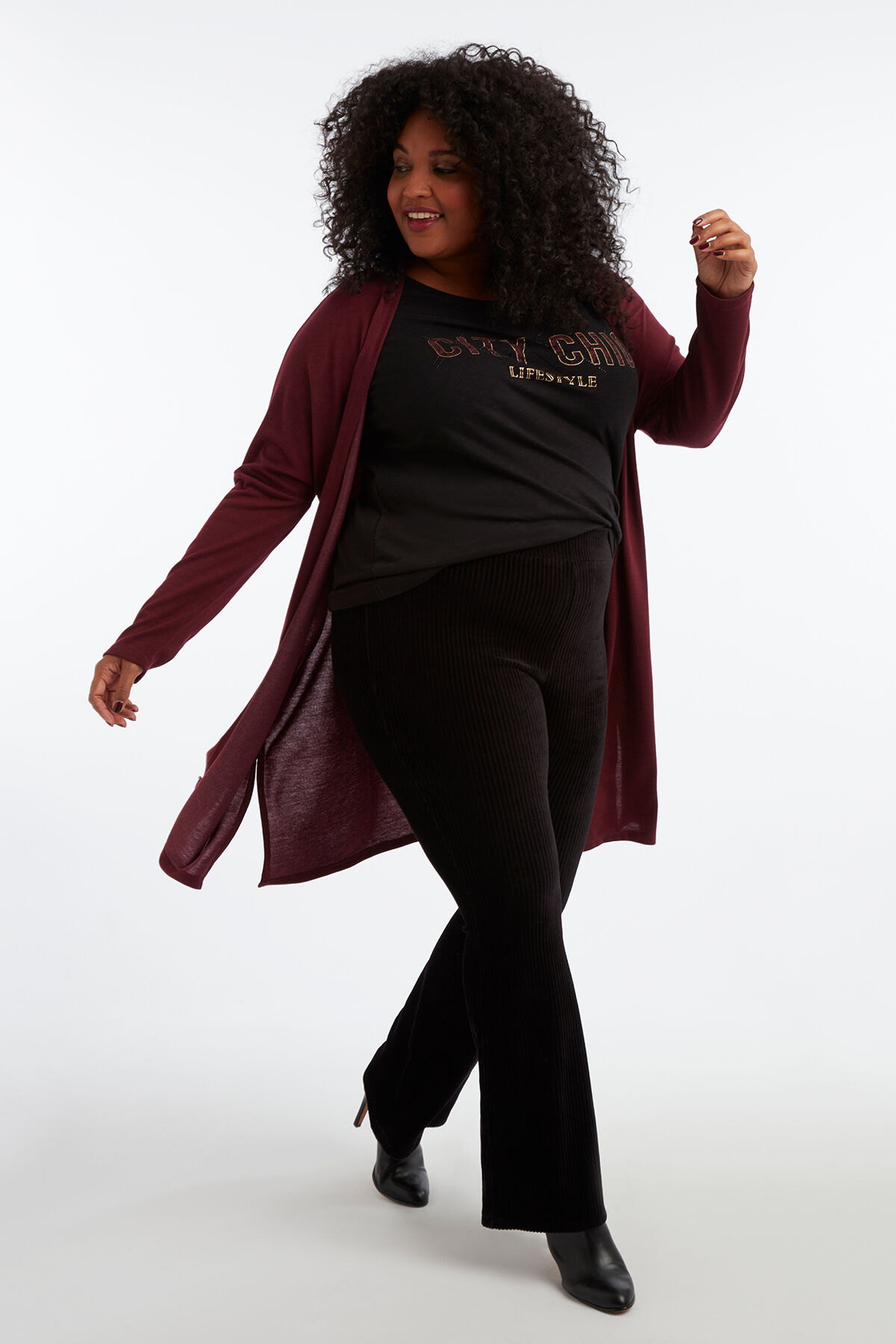 T-shirt met tekstopdruk image number 5