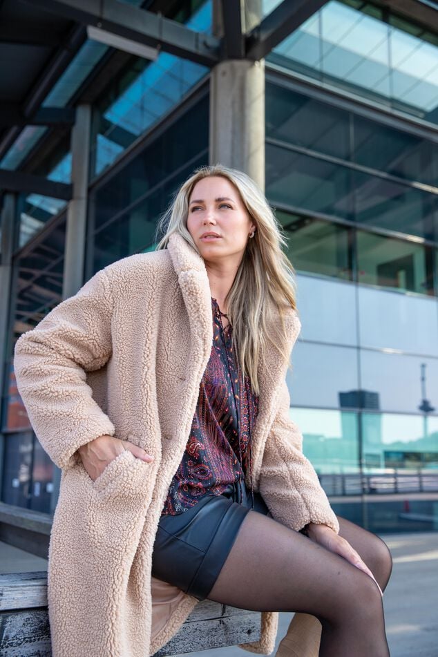 Veste en peluche surdimensionnée image number 0