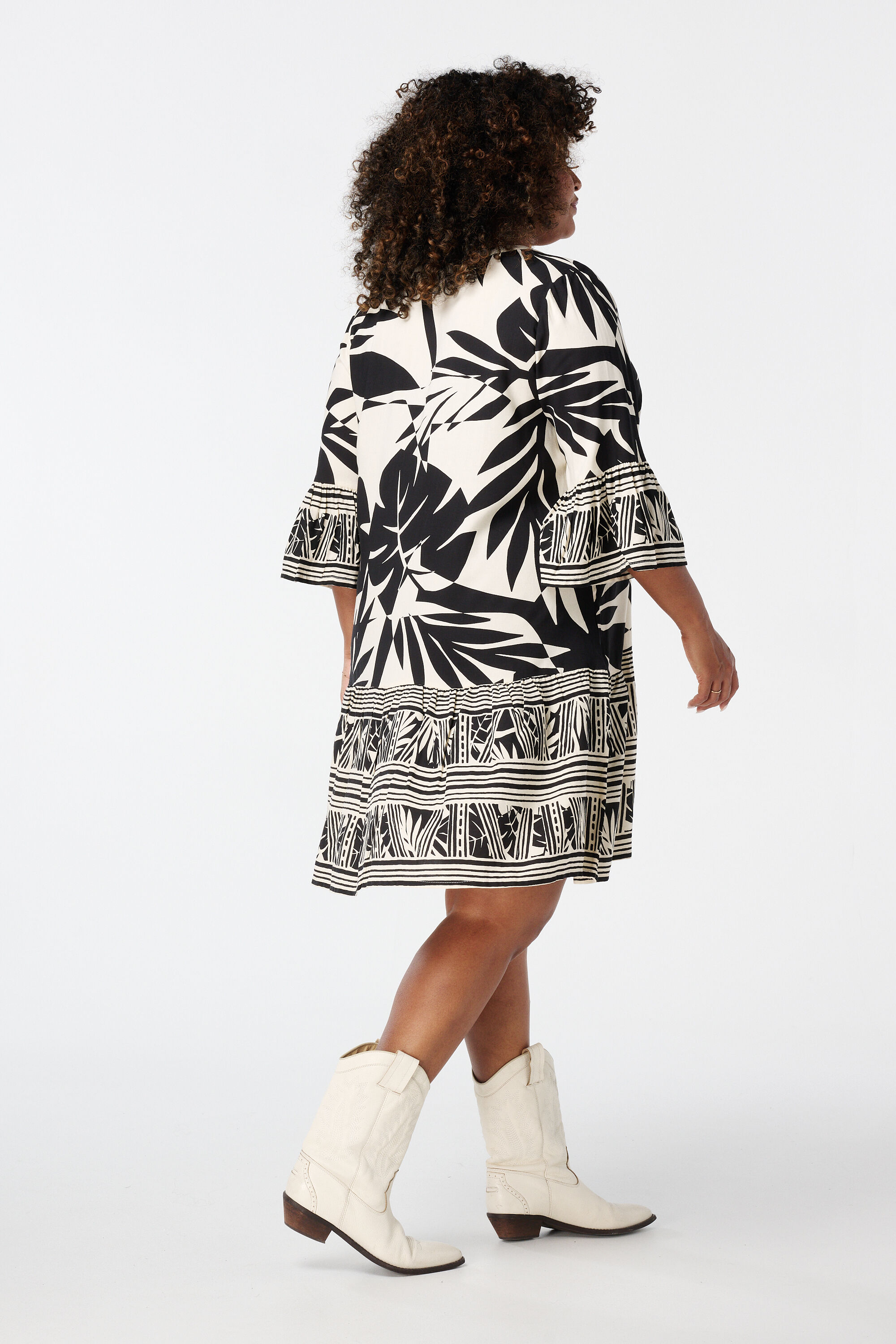 Luchtige jurk met print image number 3