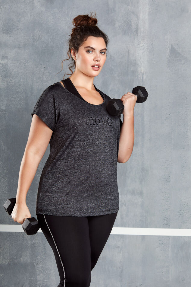 Sporttop met embossed opdruk image number 0