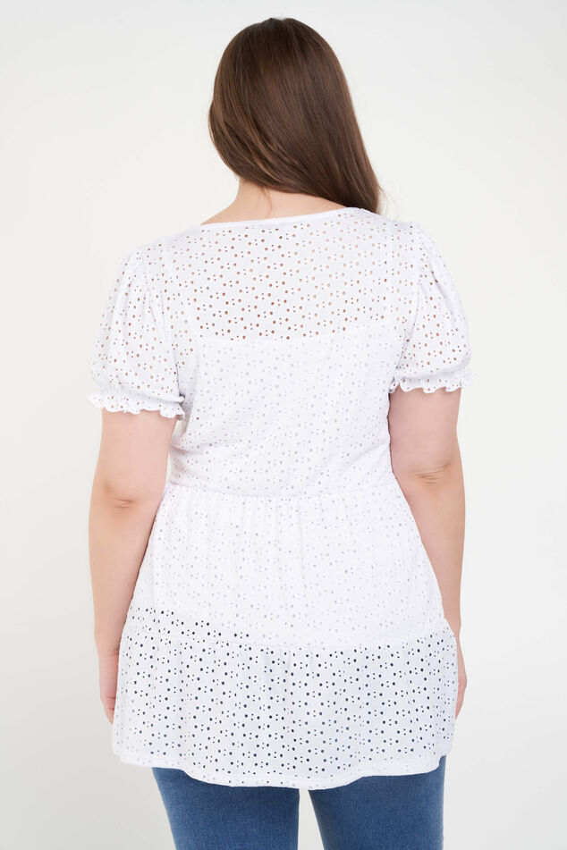 Top met broderie anglaise image number 3
