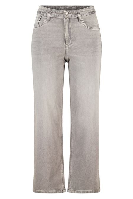 Wide leg jeans met riempje