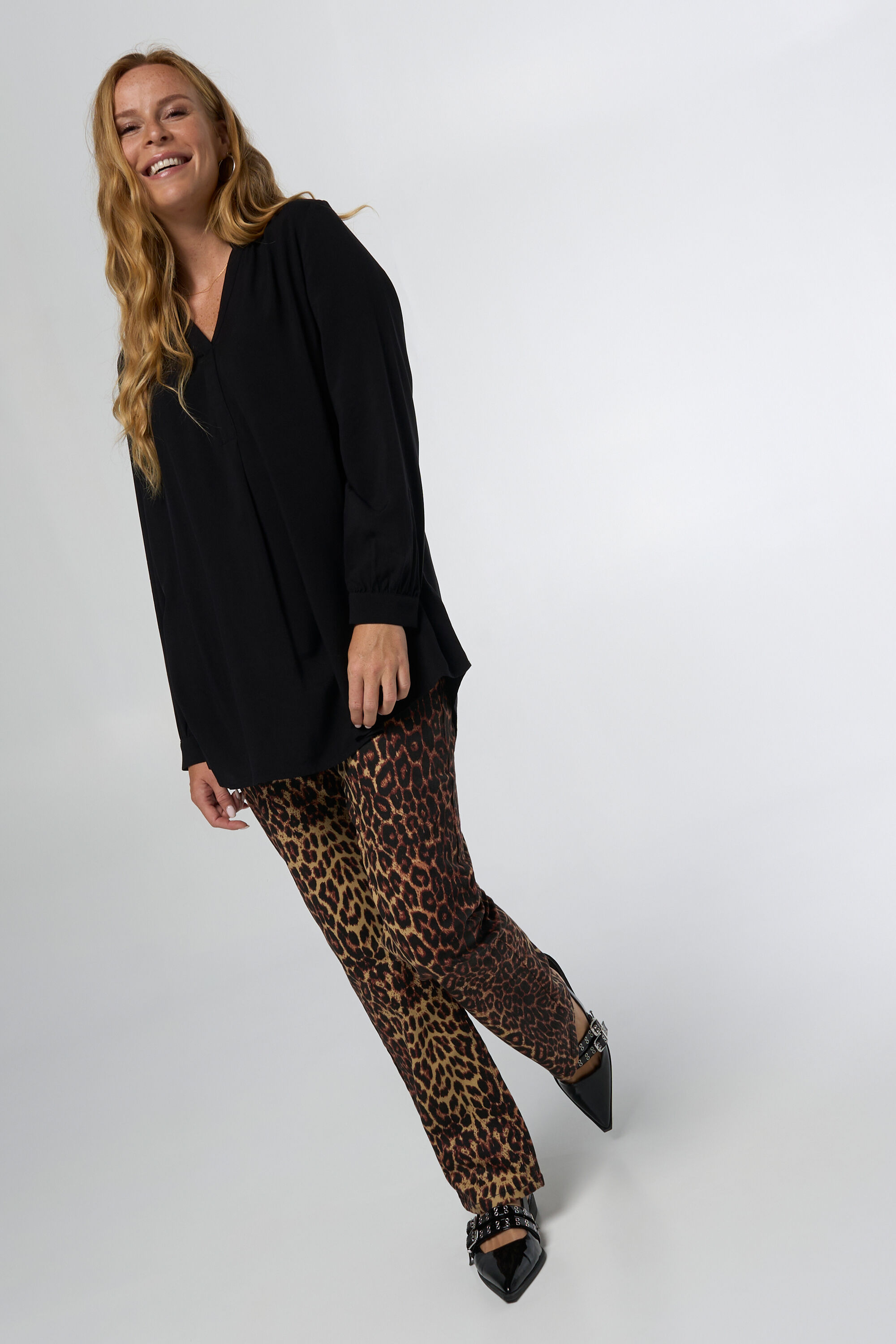 Blouse met v-hals image number 5