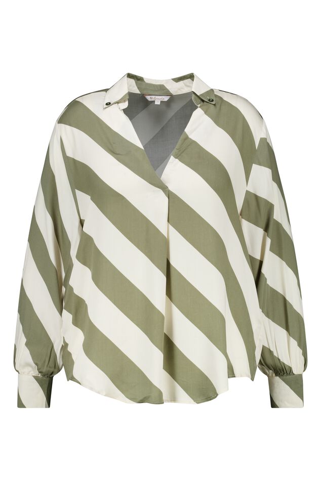 Luchtige blouse met strepen image 1