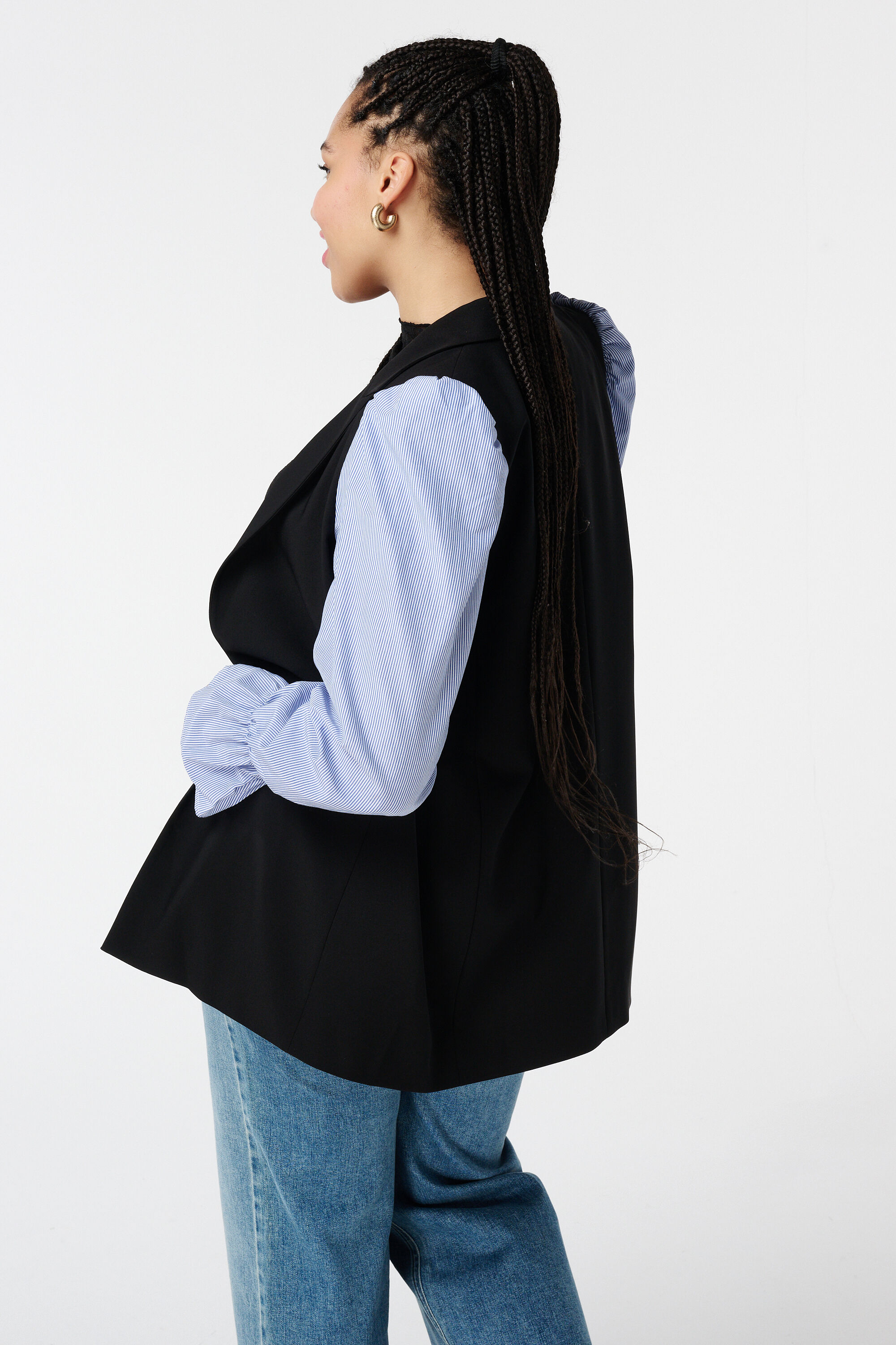 Blazer &agrave; manches ray&eacute;es image number 3