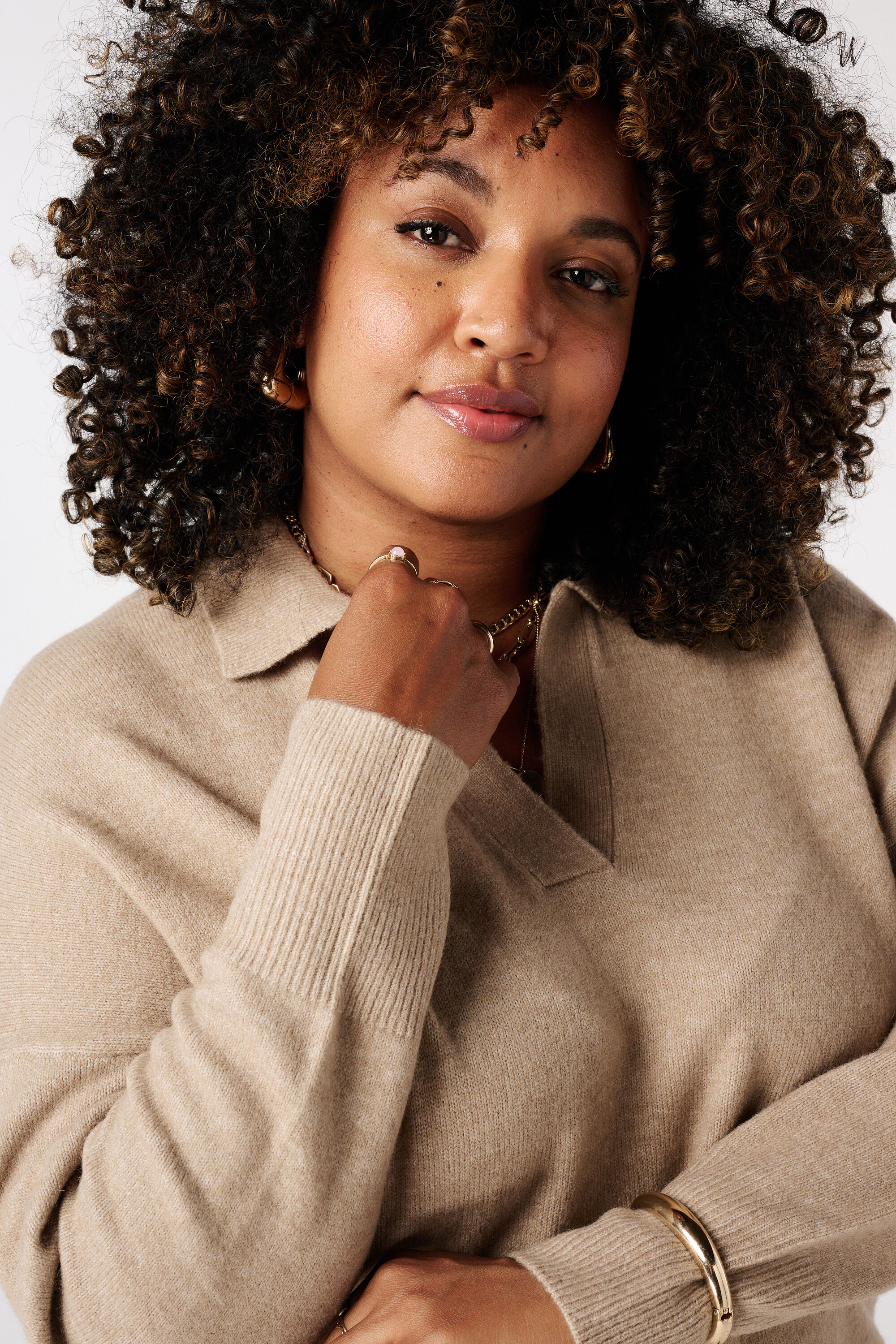 Pull polo en maille fine image number 4