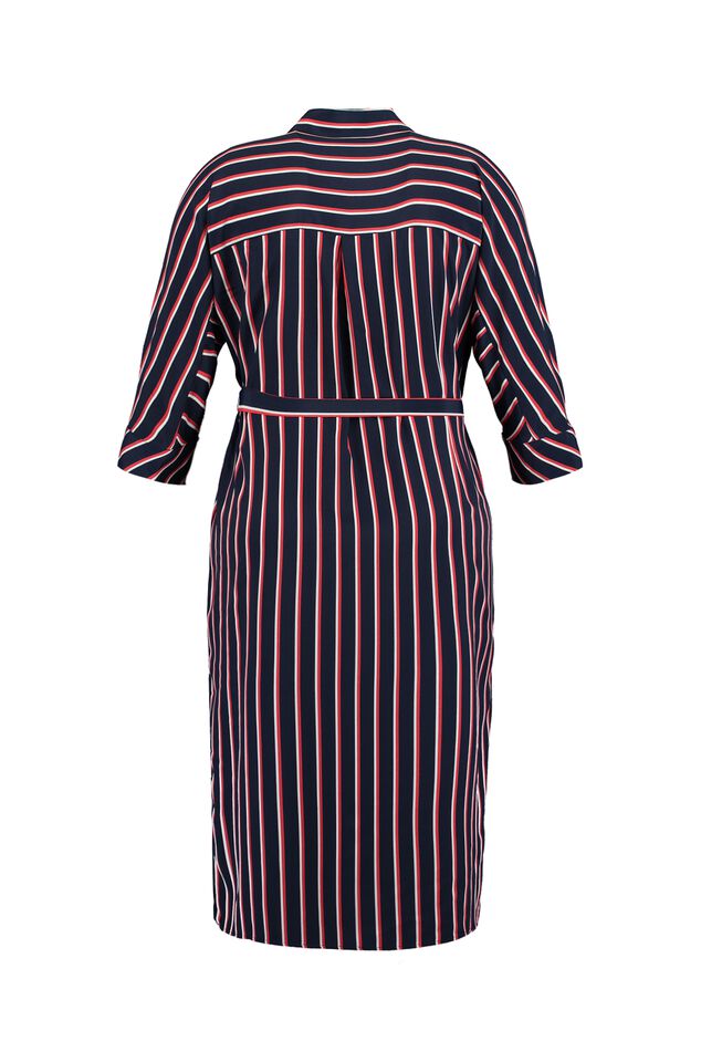 Gestreepte overhemdjurk image number 3