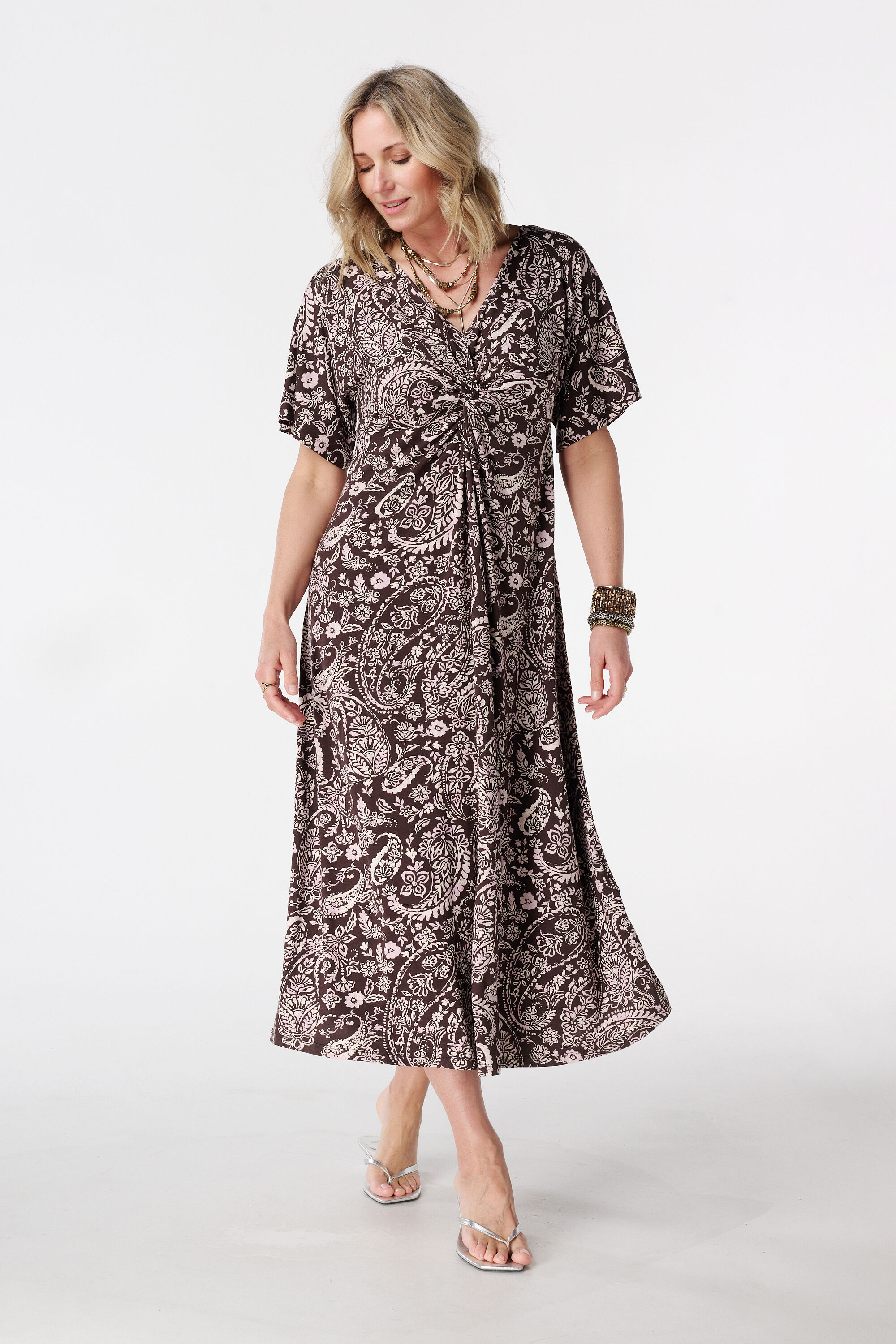 Robe maxi avec imprim&eacute; image number 5