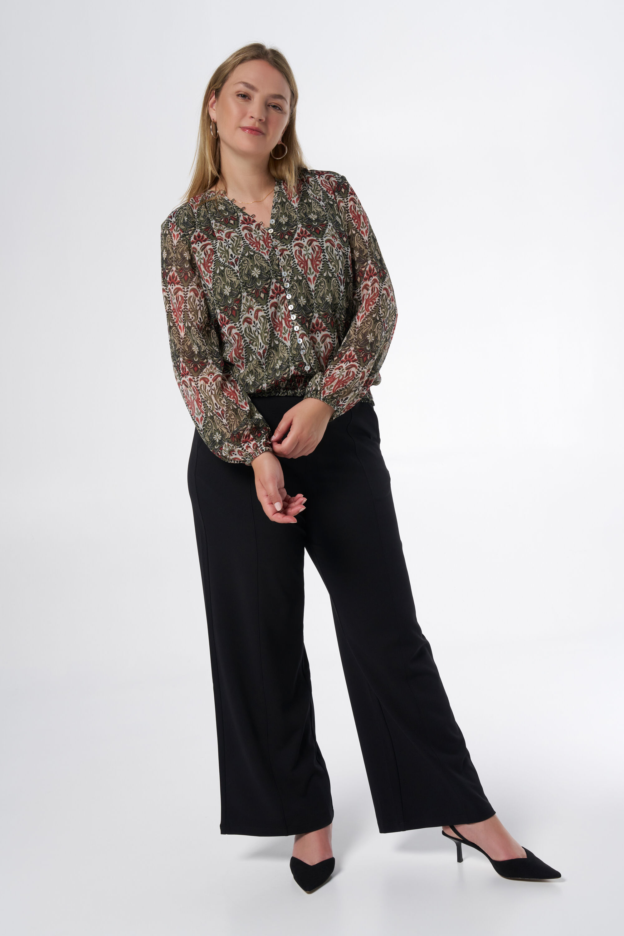 Blouse met print image number 5