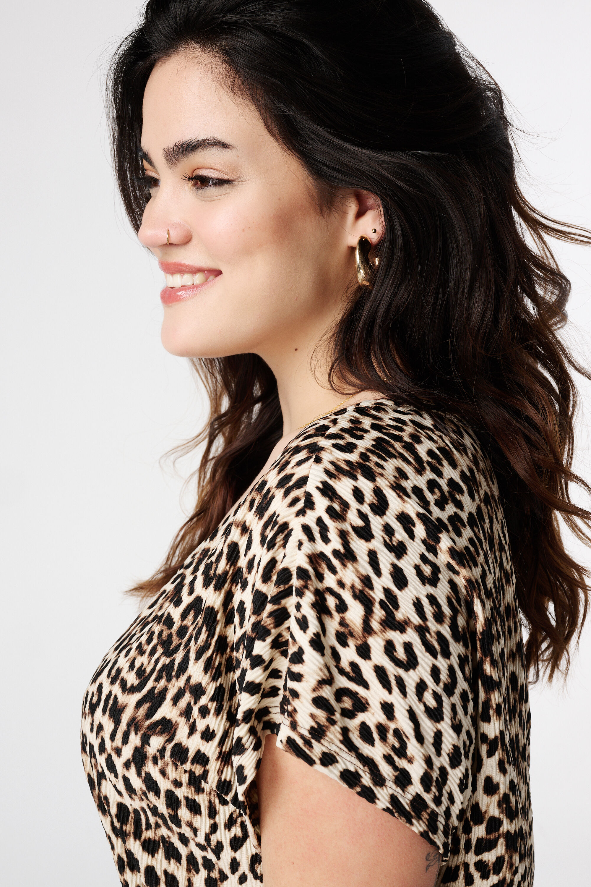 Top met structuur en kapmouwtje image number 4