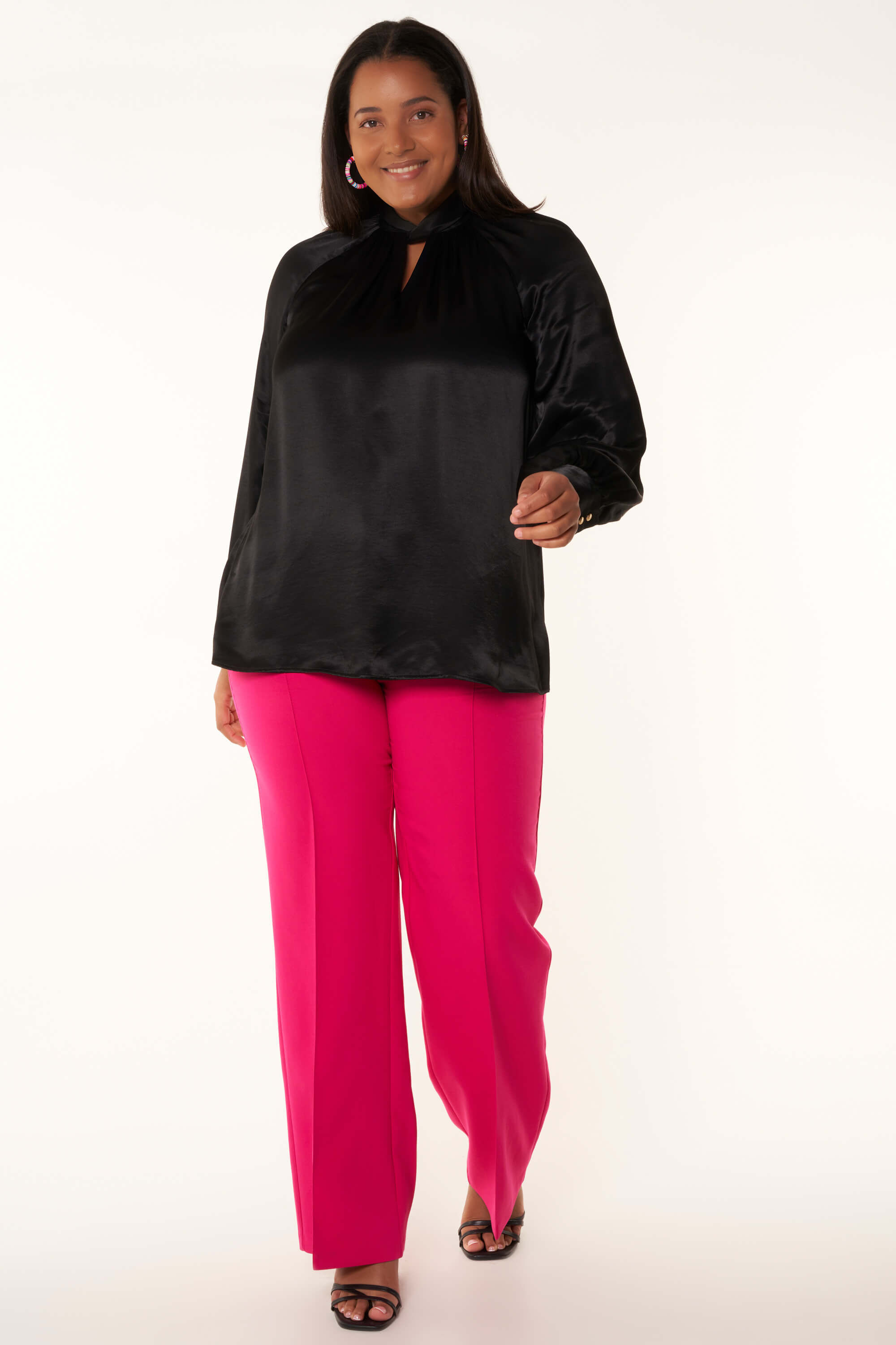 Blouse met satijn image number 5