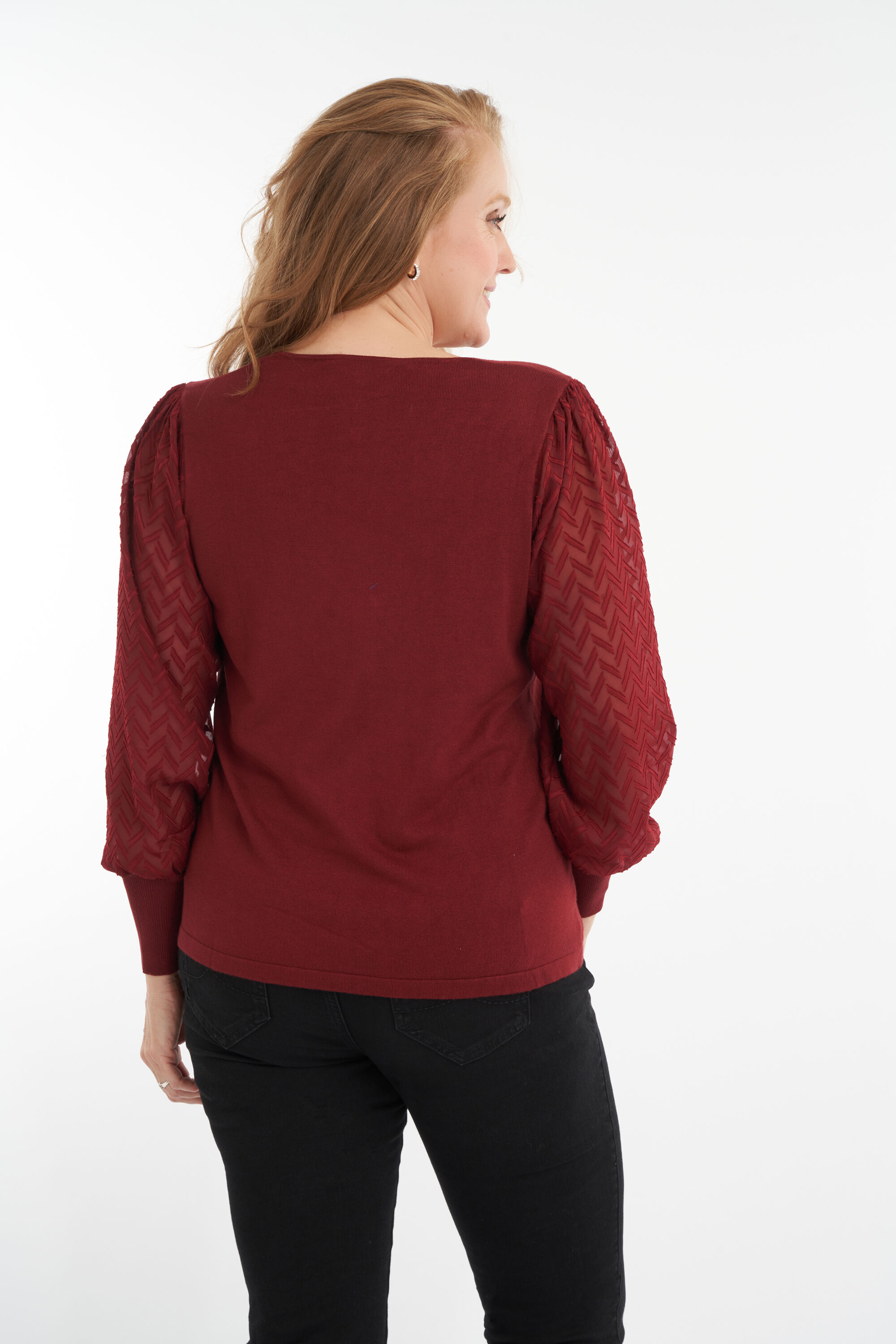 Sweater &agrave; manches bouffantes  image number 3