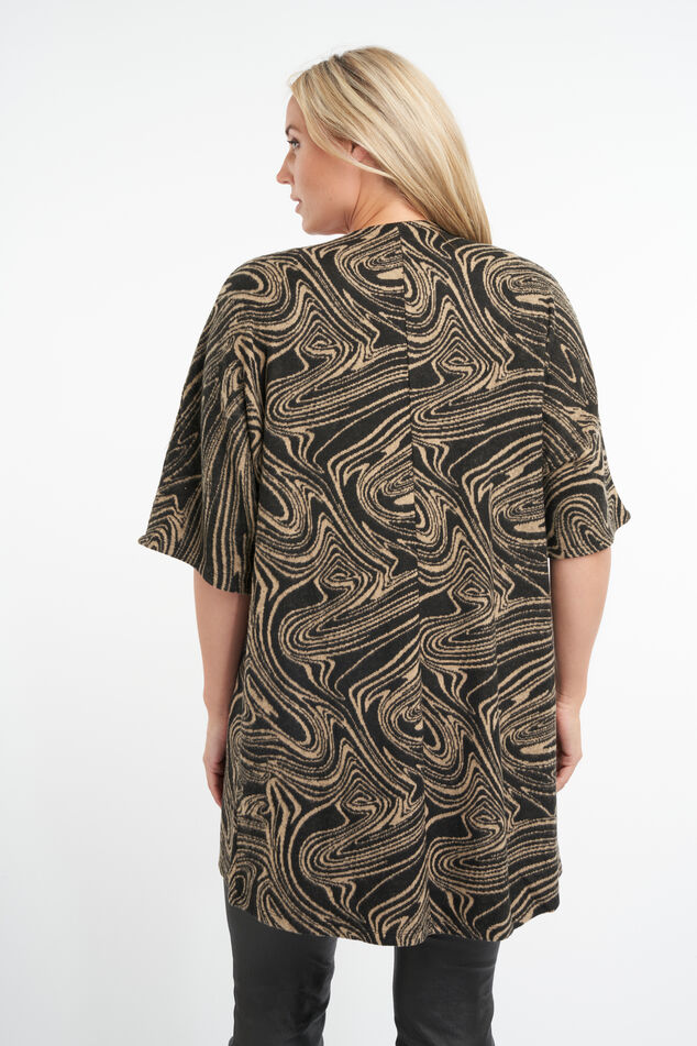 Gilet ouvert à imprimé image number 4