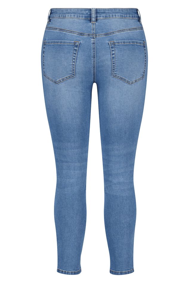 Skinny jeans met split details image 3