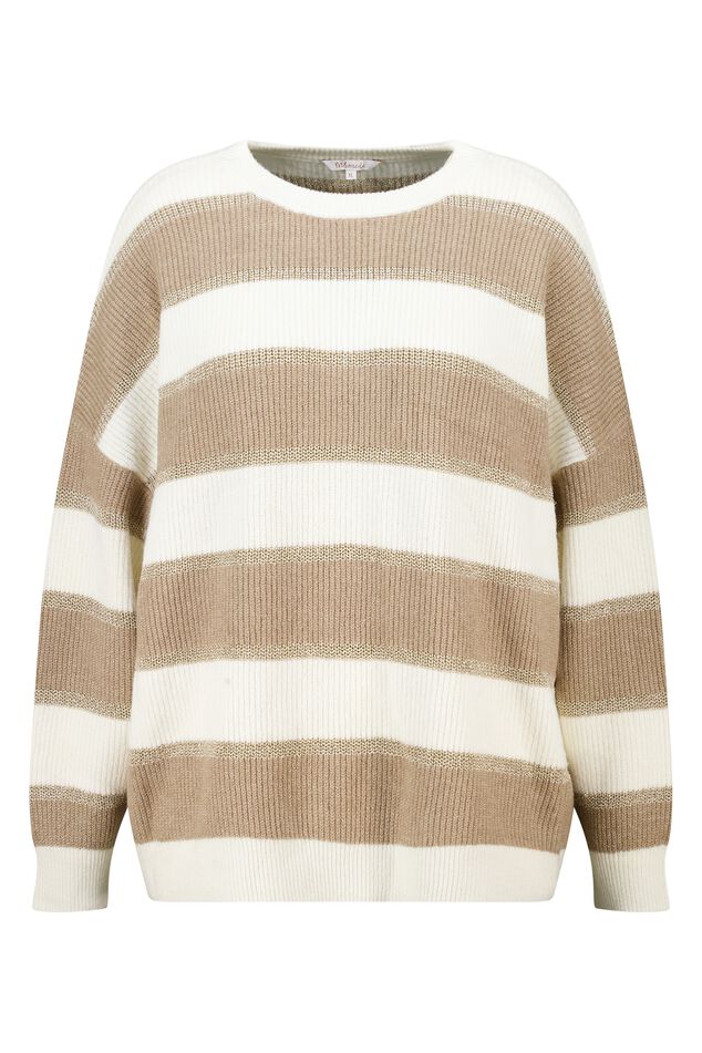 Pull rayé avec lurex image number 1