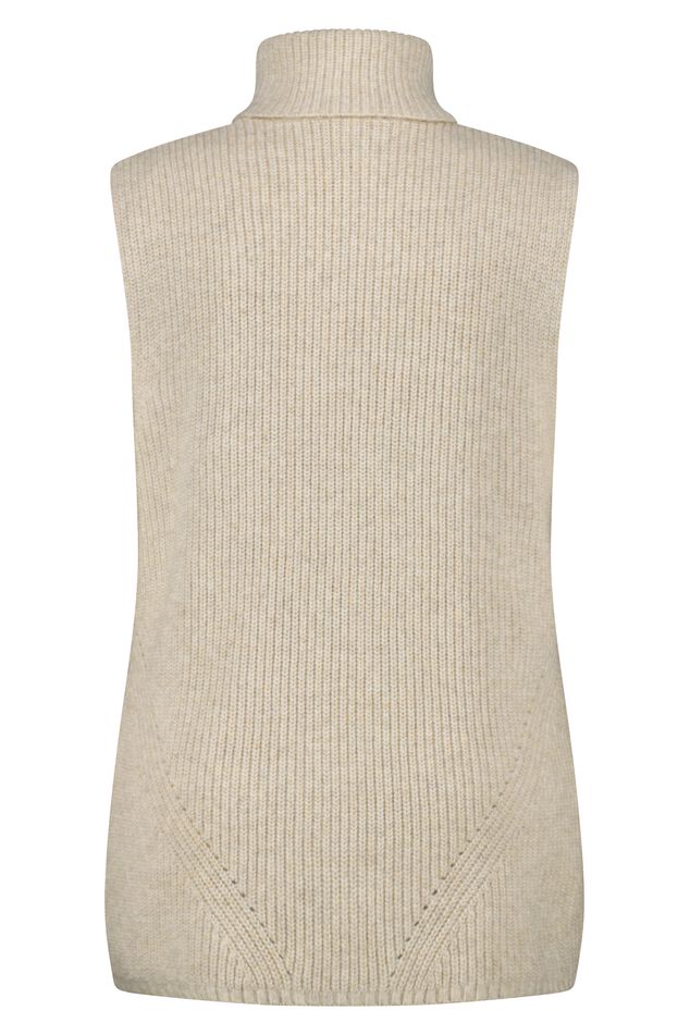 Gebreide spencer met col image number 2