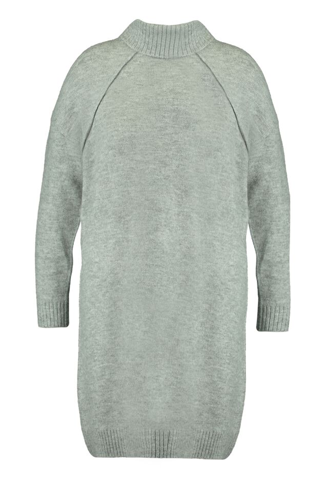 Gebreide jurk met col  image number 2