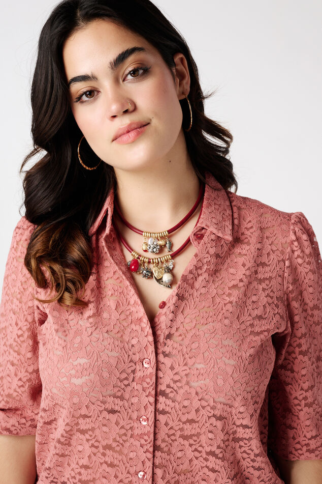 Blouse met kant  image number 4