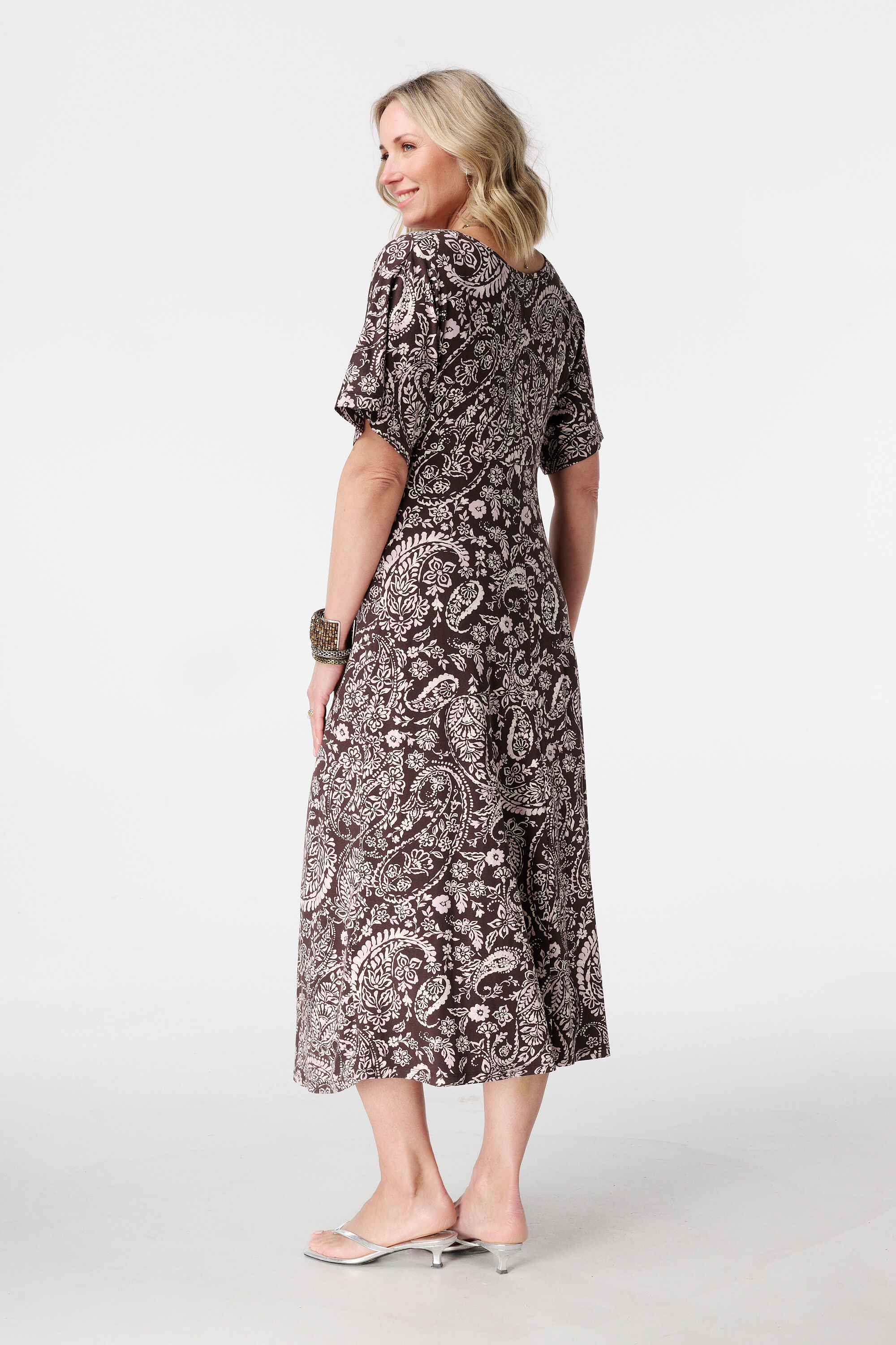 Robe maxi avec imprim&eacute; image number 3