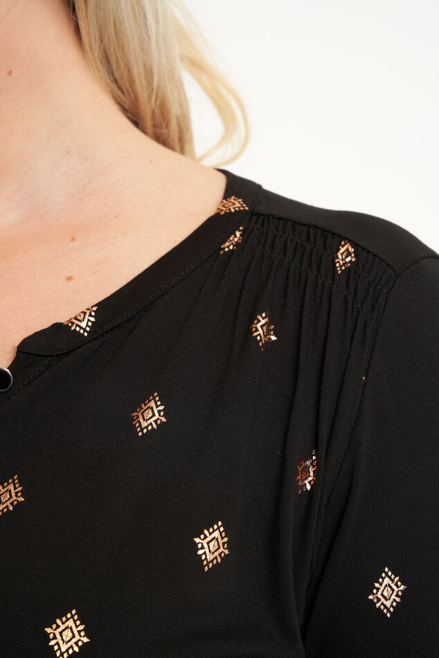 Haut à imprimé de feuilles  image number 4