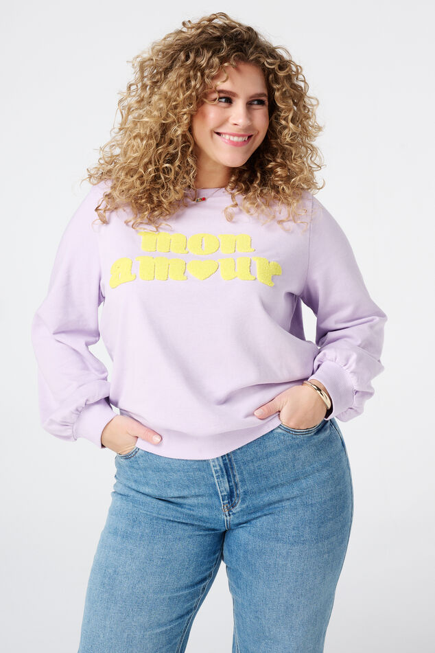 Sweater met tekst image number 0