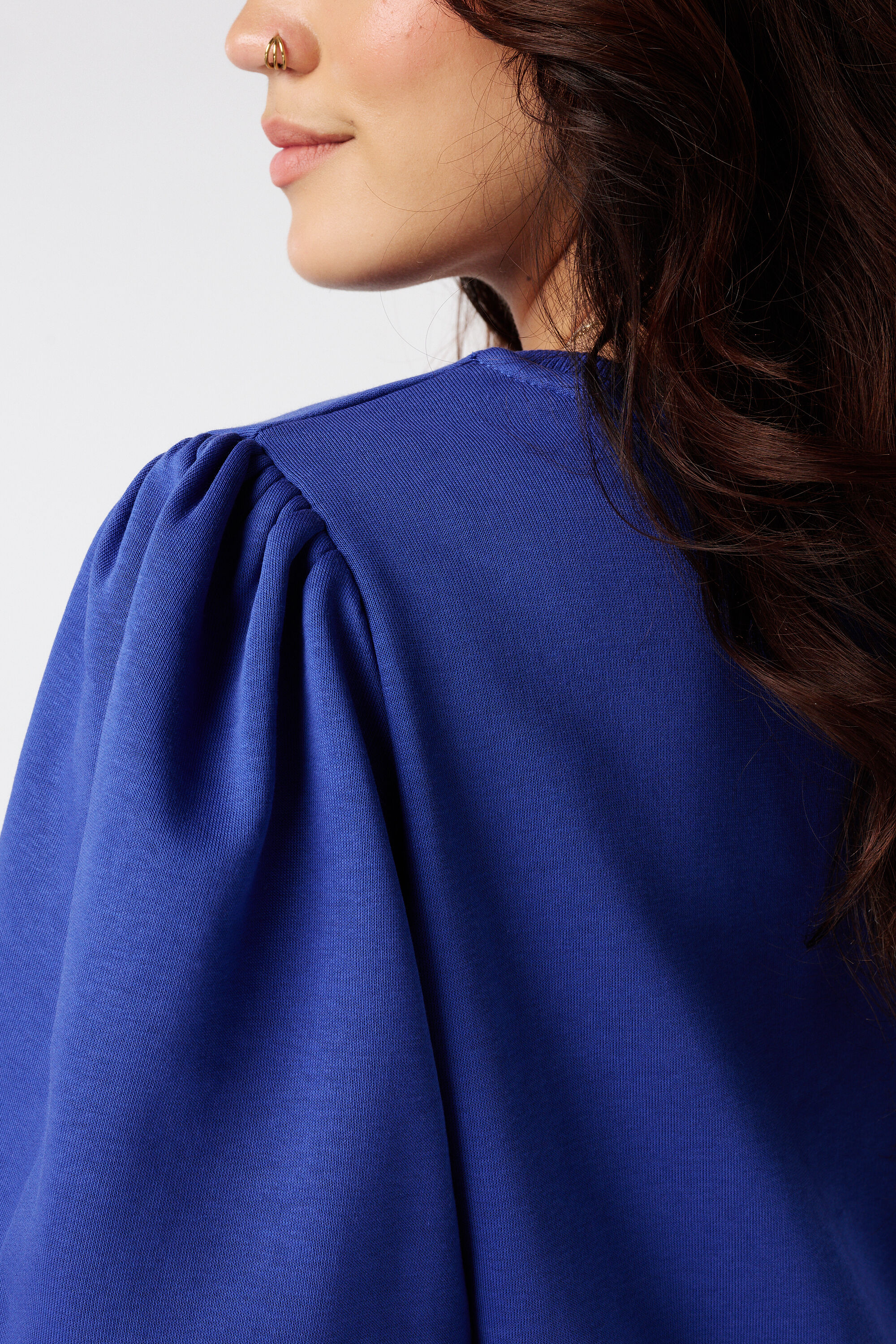 Sweater met korte pofmouwen image number 6