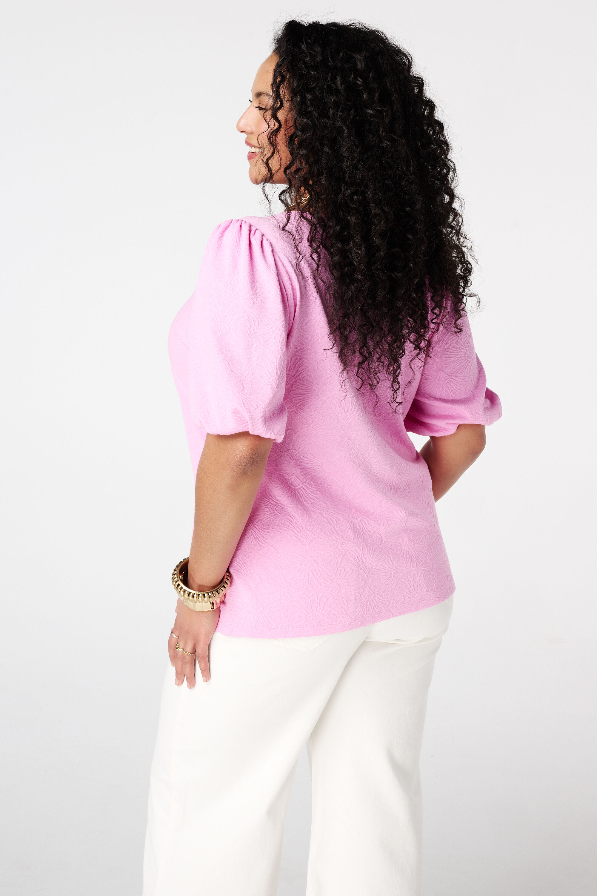 Top met bloemen print image number 3