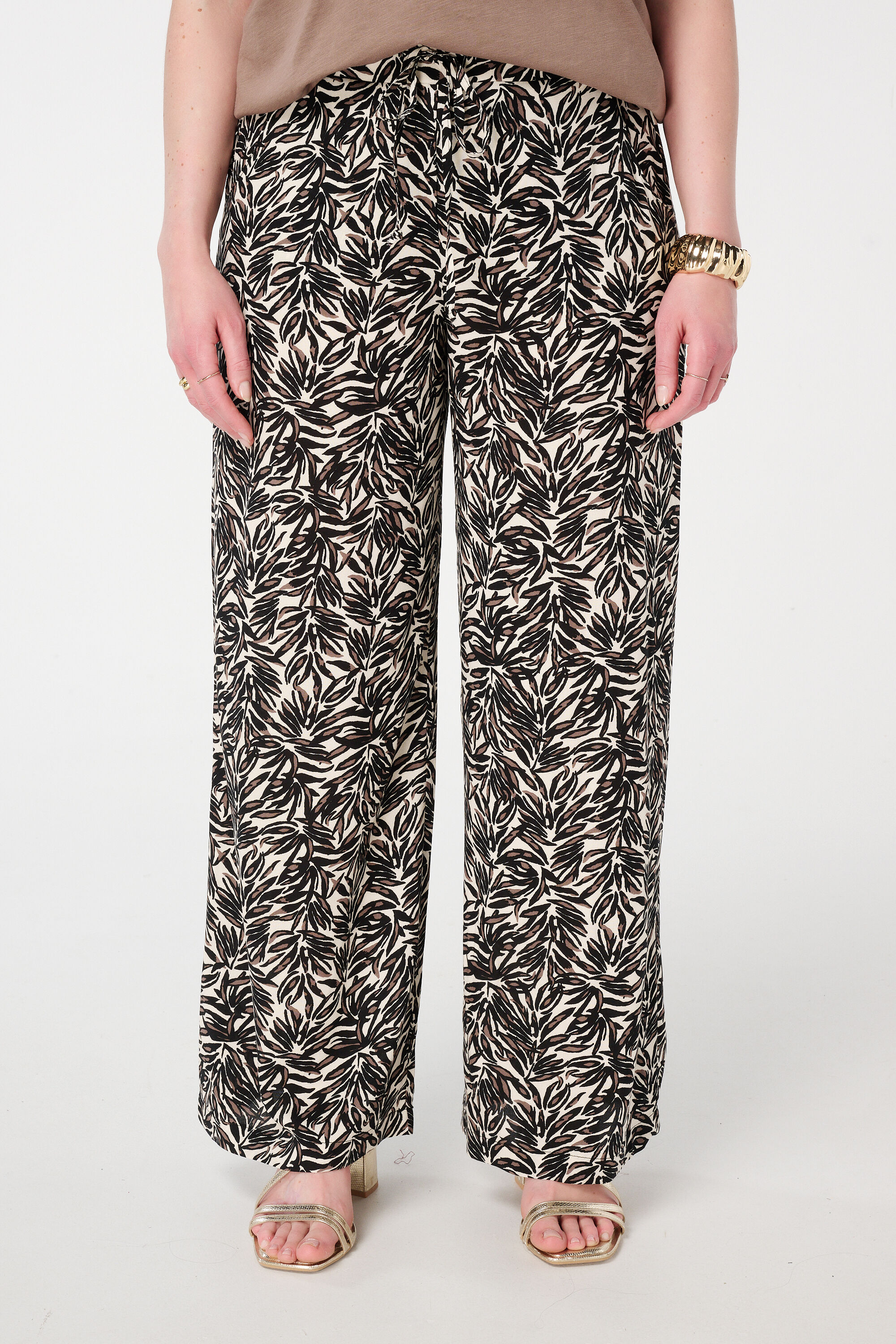 Luchtige broek met print image number 5