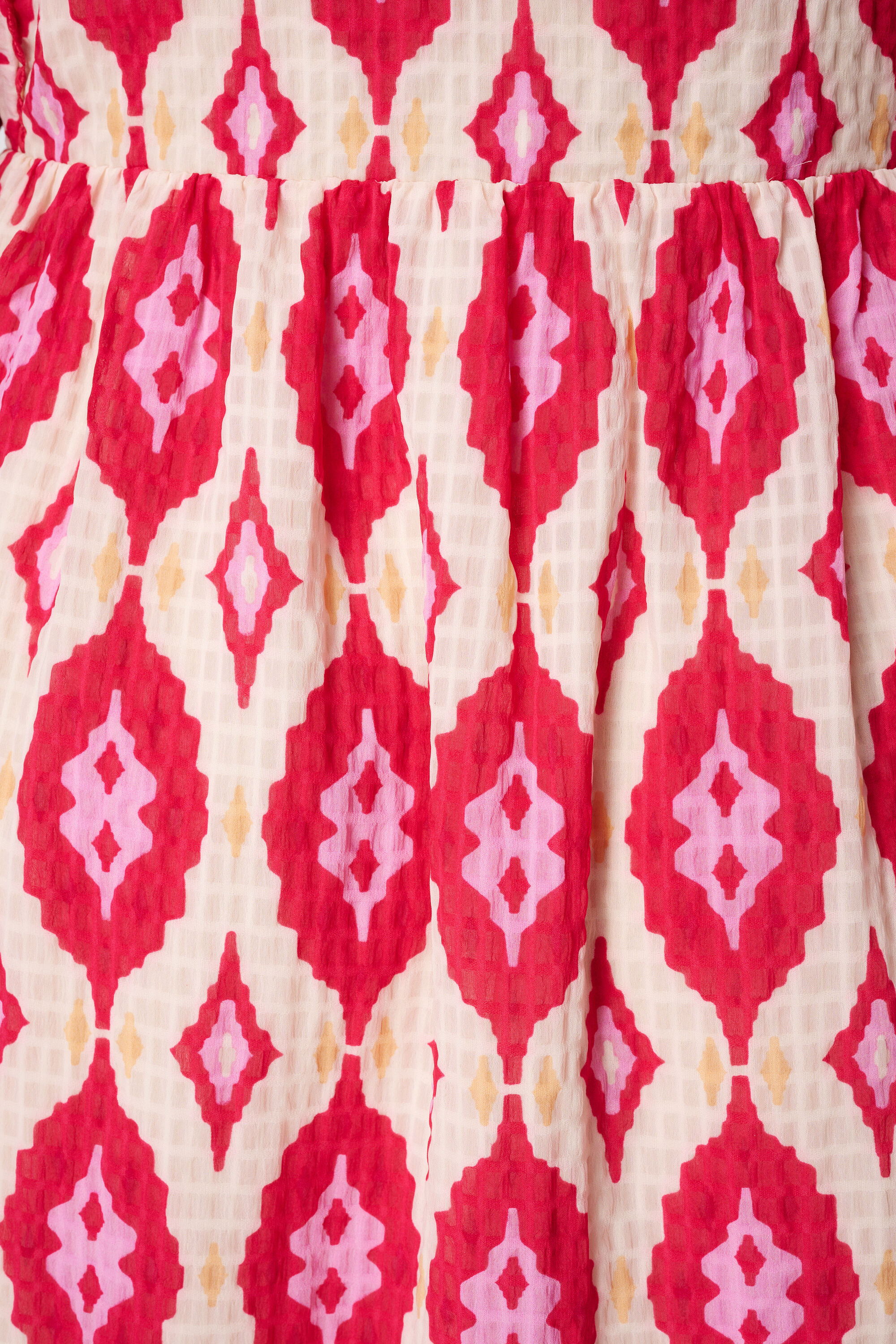 Jurk met v-hals en kapmouwtje  image number 6