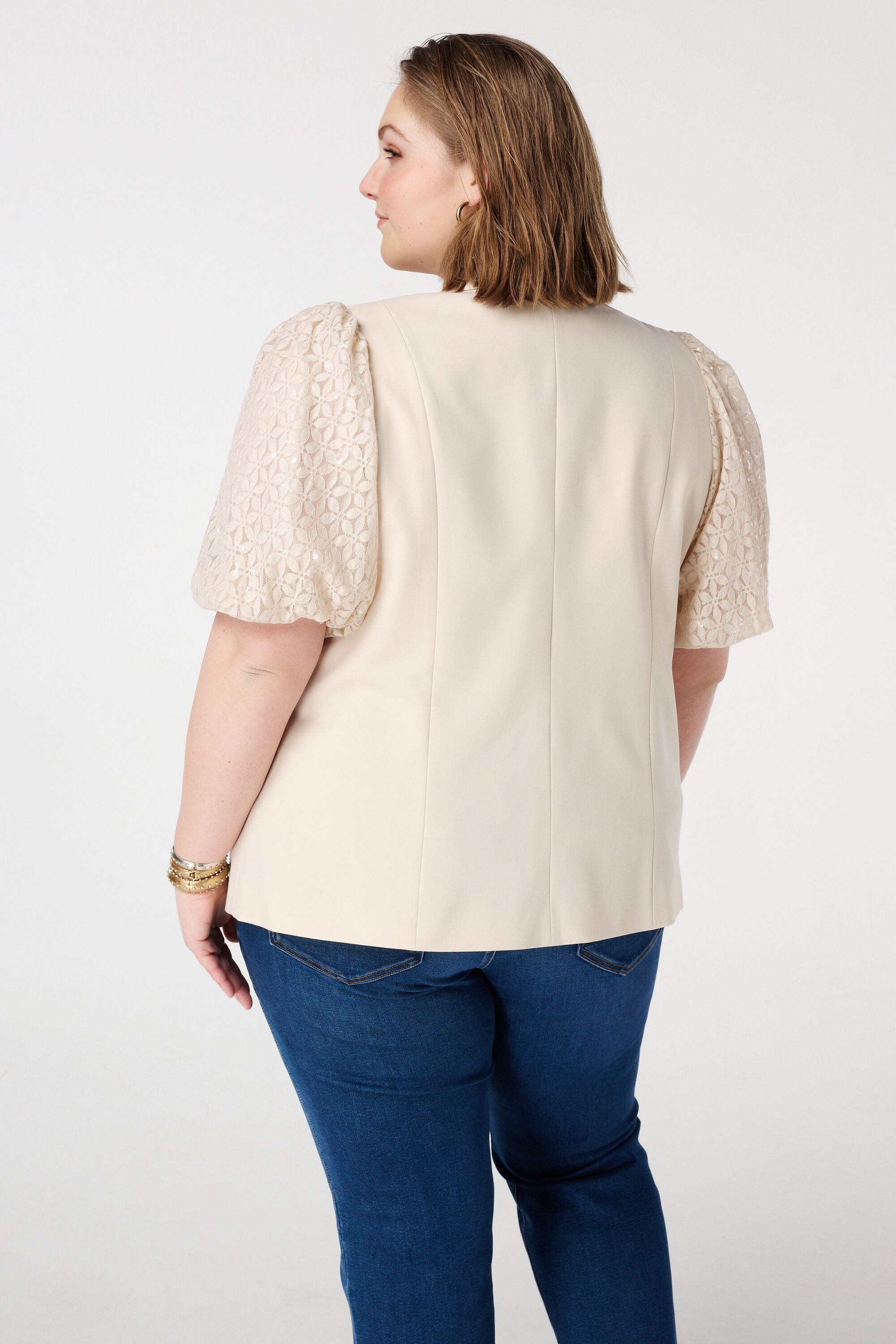 Blazer met pofmouwen image number 3