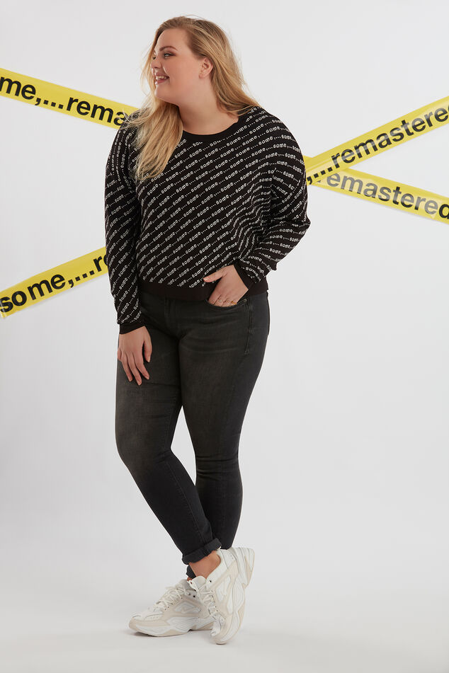 Trui met all-over logo print image number 4