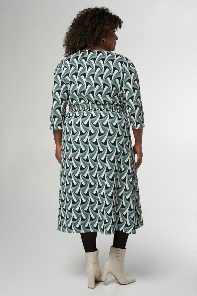 Midi jurk met print image 4