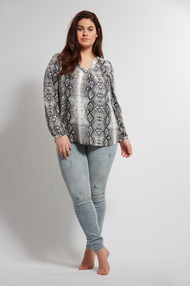 Blouse avec imprimé serpent  image number 0