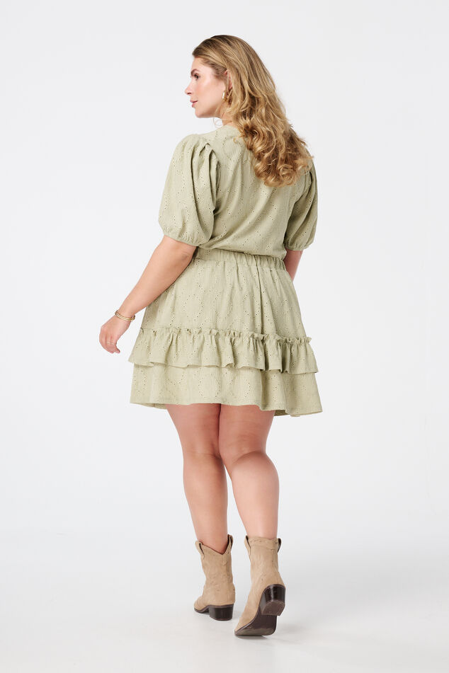 Rok met broderie-look image number 1