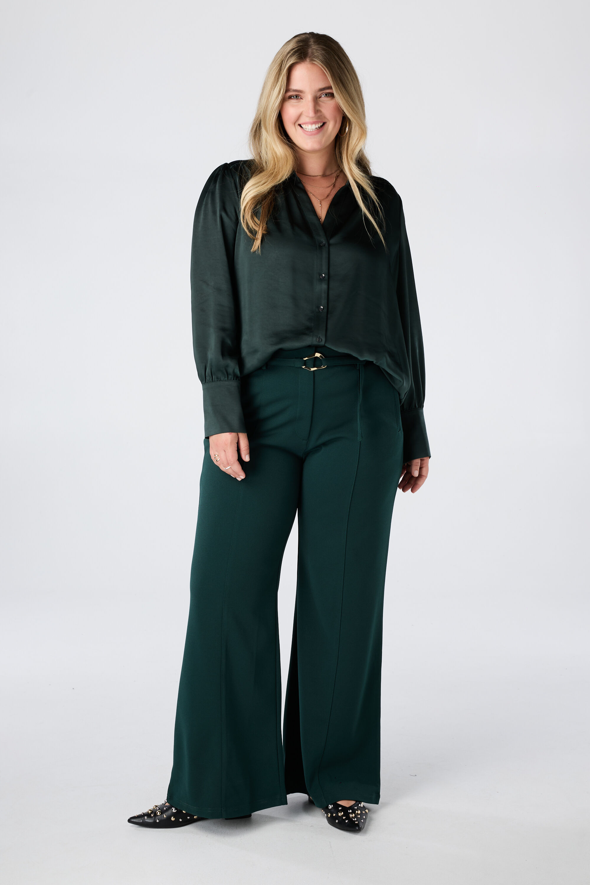 Blouse aspect satin image number 5