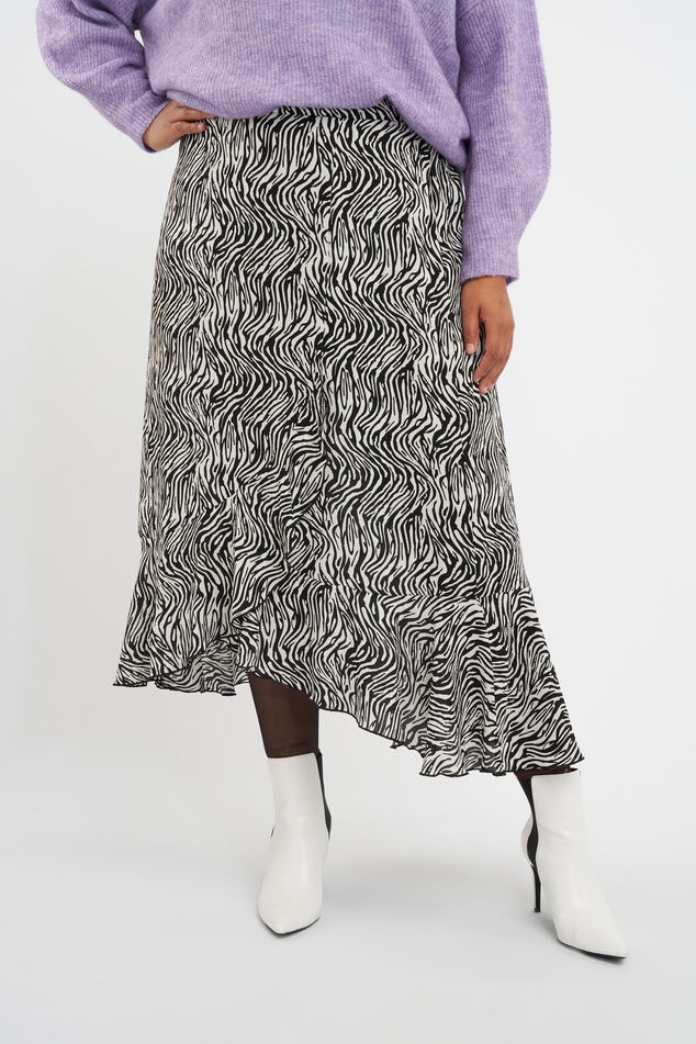 Midi rok met print image number 0