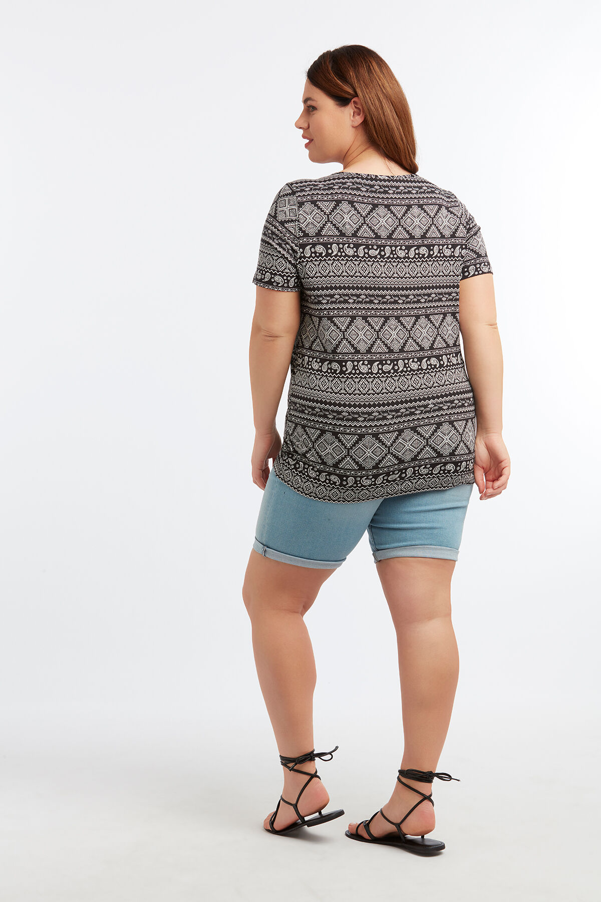 Basic T-shirt met print image number 4