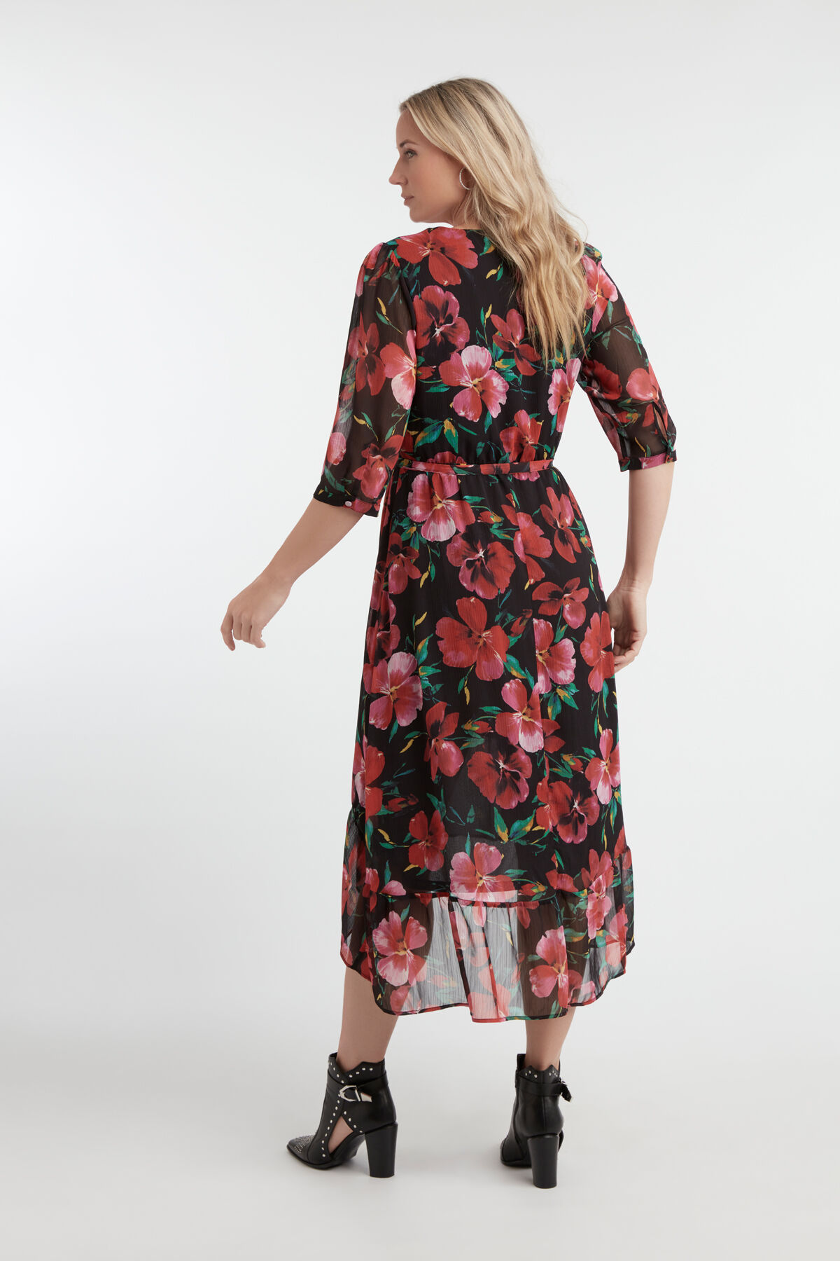 Robe &agrave; fleurs bord&eacute;e image number 6