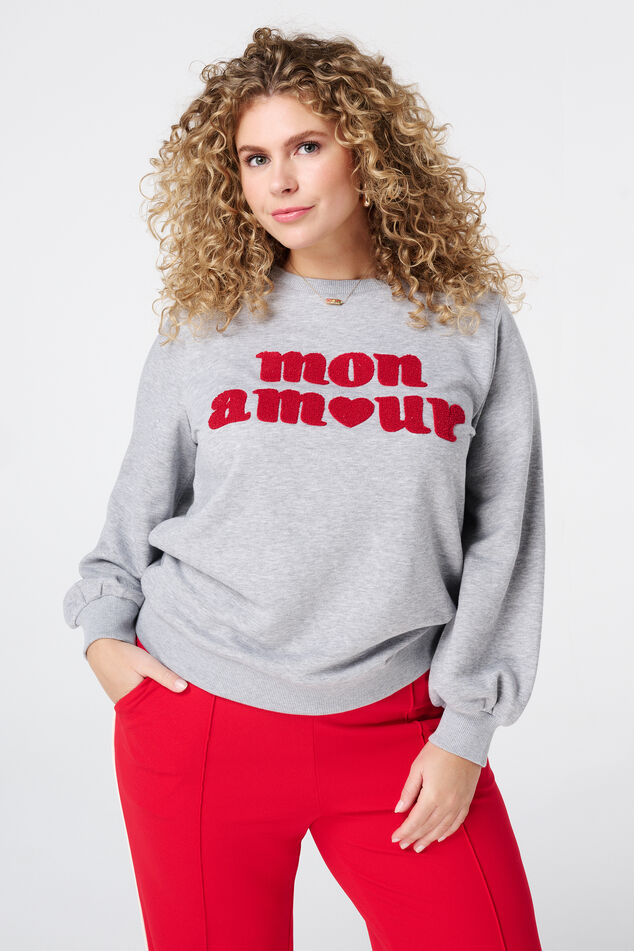 Sweater met tekst image number 0