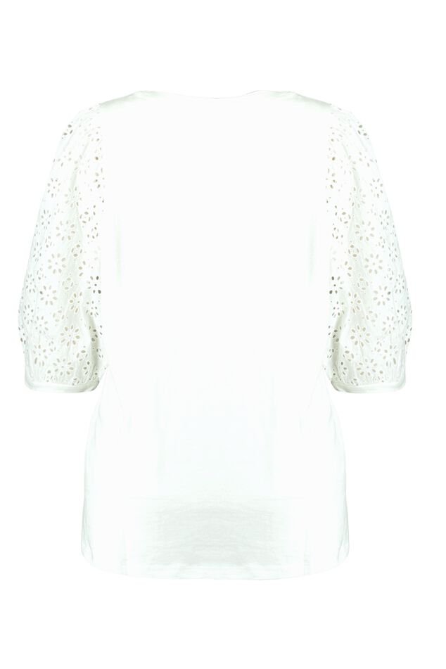 Top met broderie image number 2