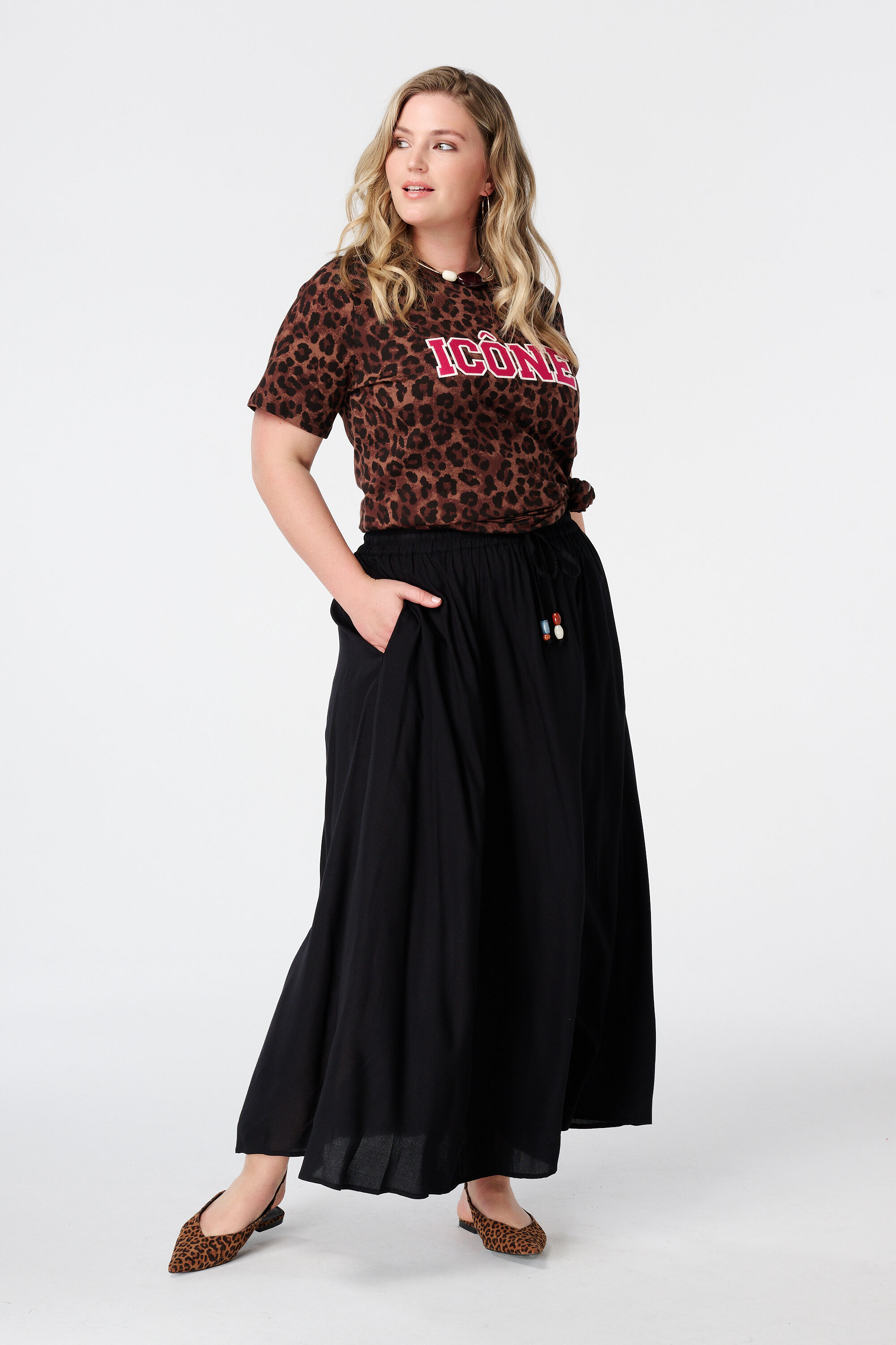 T-shirt met animal print image number 5