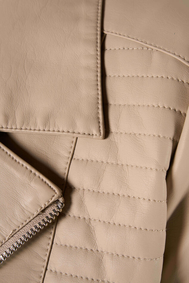 Jas van imitatieleer image number 4