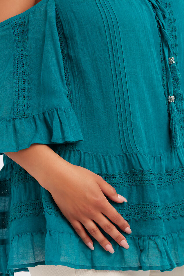 Blouse met open schouders image number 4