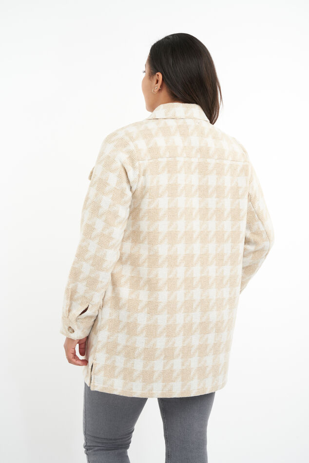 Veste-chemise à imprimé pied-de-poule image number 4
