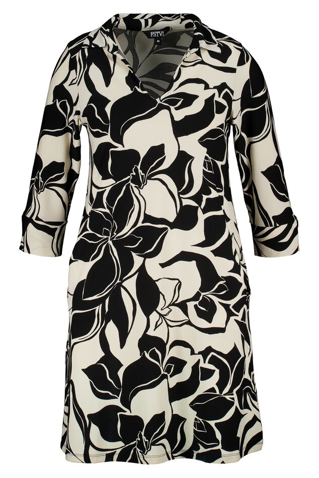 Jurk met zakken en print image number 1