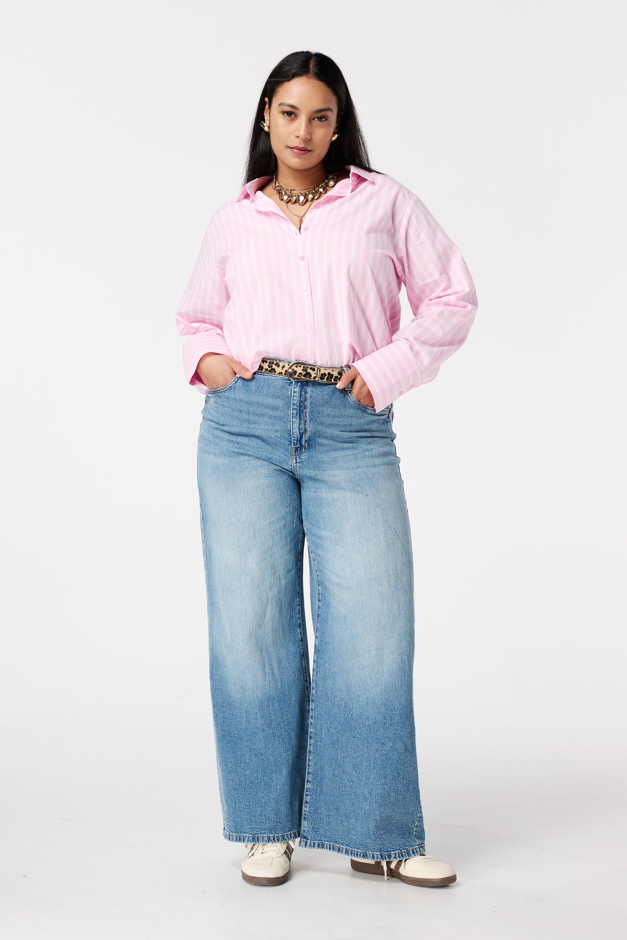 Gestreepte blouse image number 5