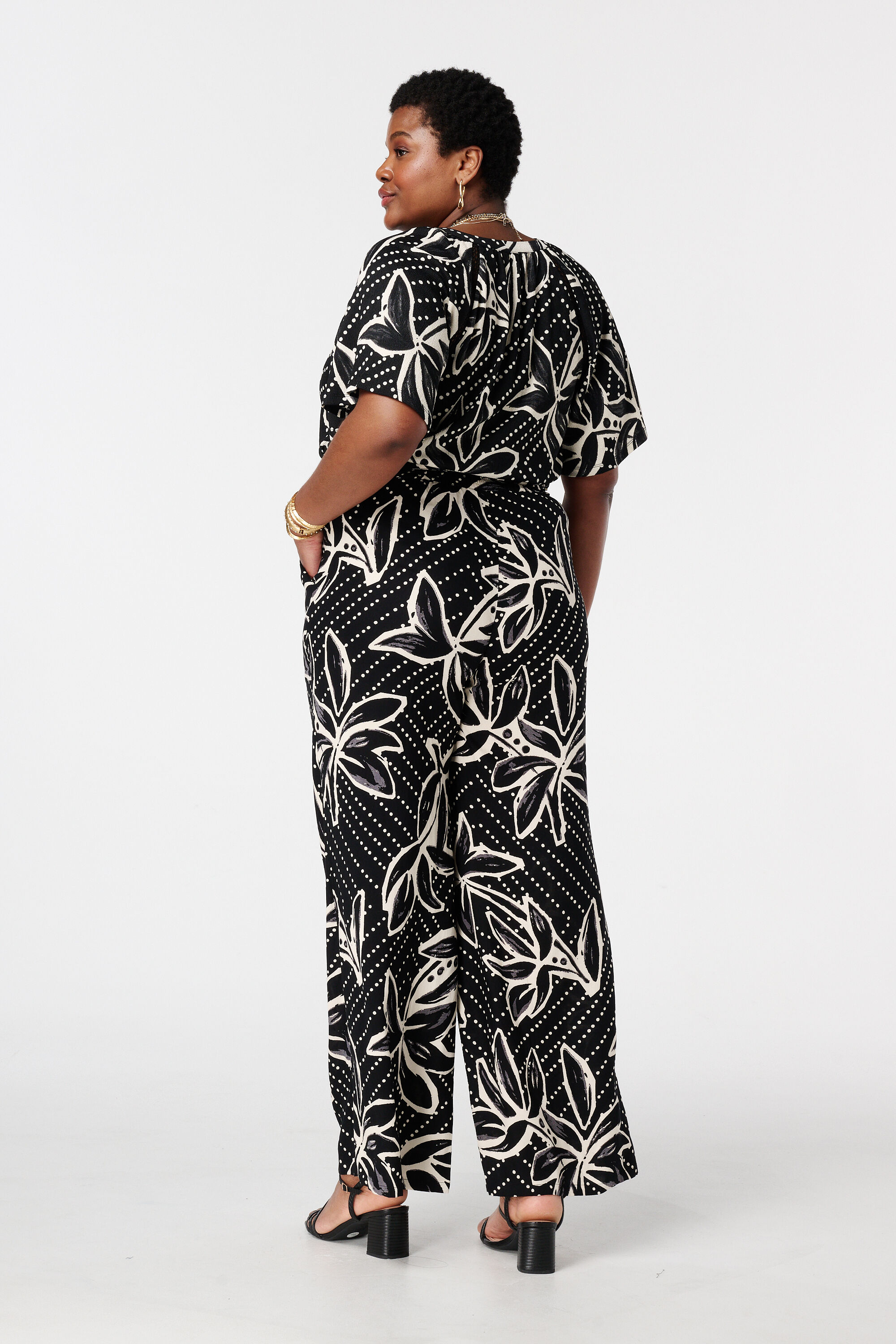 Pantalon wide leg imprim&eacute; image number 3