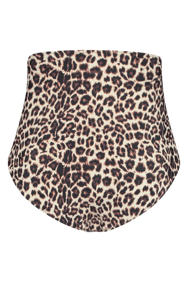 High waisted bikini broekje met print image number 2