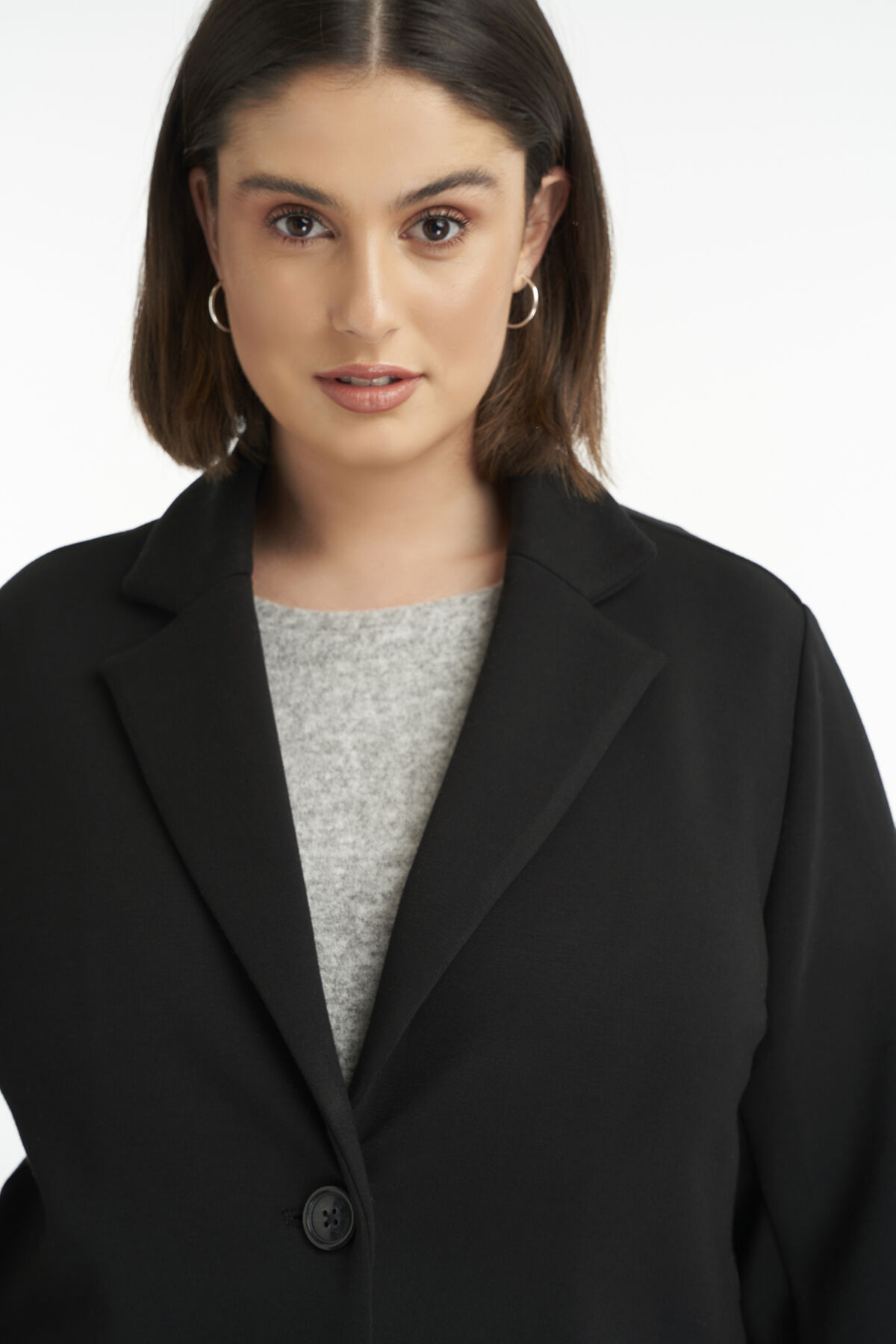 Long manteau en jersey  image number 4