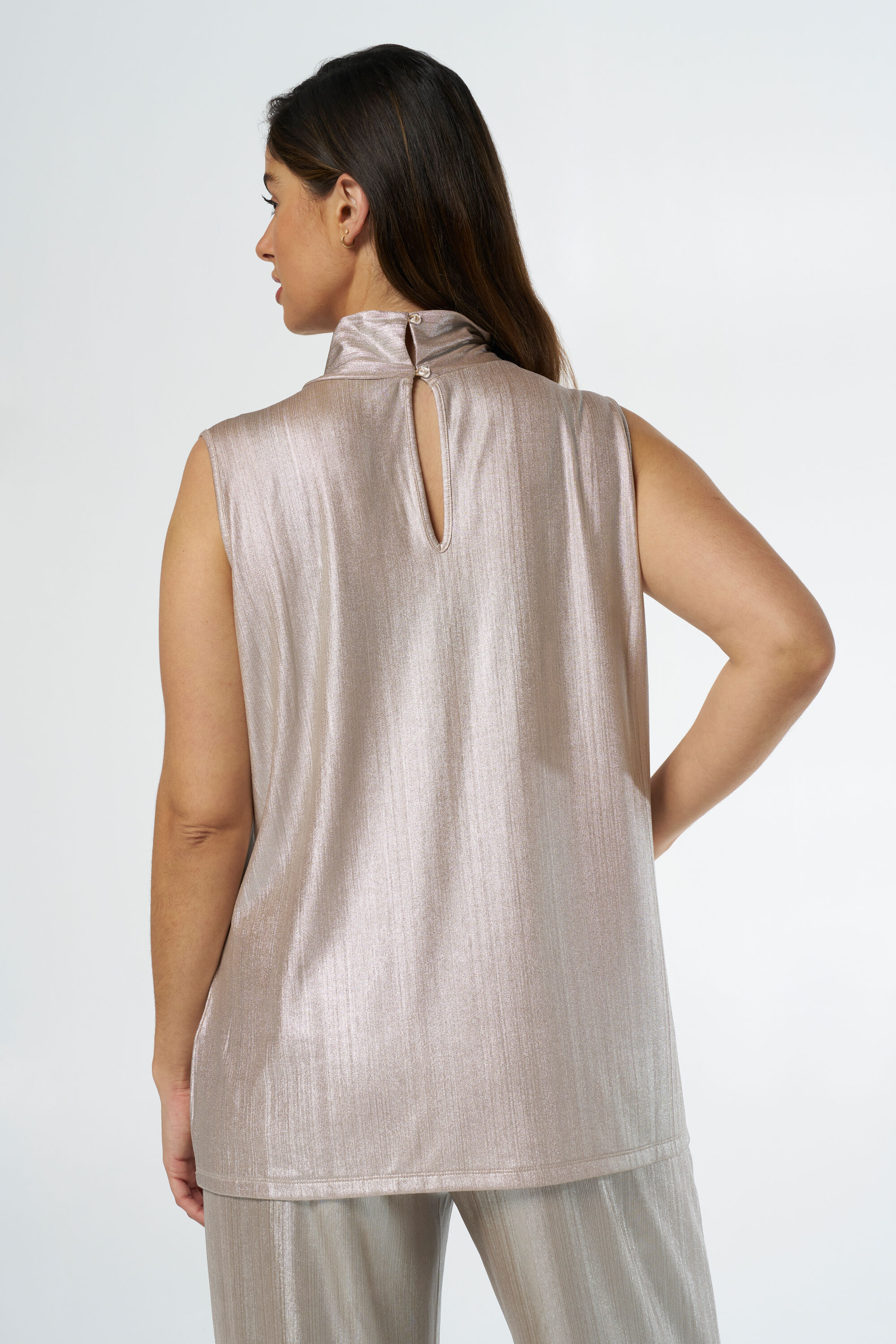 Mouwloze top met twist detail  image number 3